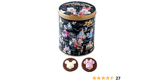 Amazon ディズニー お菓子 黒缶 チョコレート カバード クッキー ミッキー ミニー ドナルド デイジー 他 チョコレート菓子 ディズニーリゾート限定 お土産 Tdr ビスケット クッキー 通販
