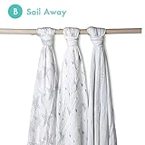 エイデンアンドアネイ おくるみ ノードストロームコラボ 3枚セット ベビーギフト 出産祝い Sail Away [並行輸入品]