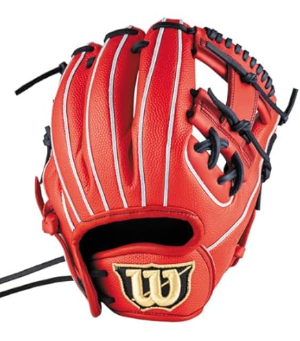 Wilson 野球用グローブ レッド Wilson (ウィルソン) 硬式グローブ 約28cm レッド Wilson Staff DUAL