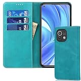 対応 Xiaomi 11 lite 5g ケース 手帳型 スマホケース xiaomi mi 11 lite 5g シャオミ ミー 11 lite 5g カバー 手帳型 カードスロット、キックスタンド レザー(ネイビー)