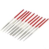 uxcell　フラットヤスリ　ファイルセット　トライアングル　ラウンドポイント　スクエアカッター　3mm x 140mm 　10 in 1