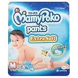 MamyPoko Pants Extra Dry Soft Roll Up M Boys Baby Diapers 64 pcs