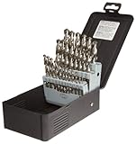 Precision Twist C29R10P High Speed Steel Jobber Length Drill Bit Set, Uncoated (Bright) Finish, 118 