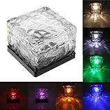ILS - Solar Power Colorful LED Floating Light Waterproof Pond Pool Outdoor Path Brick Floor Lamp