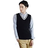 Amazon Co Jp スクールカーディガン 男子用 メンズ スクール セーター カーデ 丸洗いok 通学 中学生 高校生 カジュアル オフィス 服 ファッション小物