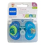 1パック2 Mam 結晶 6+M 個のおしゃぶり (エレファント/コアラベア)、 (MAM UK LTD) - MAM Crystal 6+M Soother, 2 per pack (Elephan