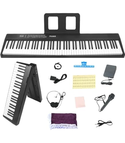 電子ピアノ 88鍵盤 折り畳み式 キーボード タッチレスポンス鍵盤 4ユニット Amazon | 電子ピアノ 88鍵盤 折りたたみ タッチレスポンス鍵盤 4