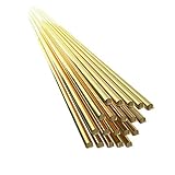 KKmoon 溶接棒 50個入り 真鍮溶接棒 溶接ワイヤー 電極1.6mm * 250mm はんだ付けロッド はんだ粉末不要