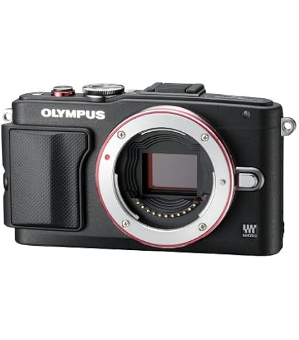 Amazon | OLYMPUS ミラーレス一眼 PEN Lite E-PL6 ボディ レッド E-PL6