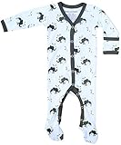 オーガニック綿ベビー服sleewear長袖Footie GOTS認証 カラー: ホワイト