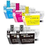 【SUNINK】ブラザー 用 LC411インク(BK/C/M/Y)【4色セット*1+1黒(合計5本)】対応：DCP-J928N-W/DCP-J928N-B/DCP-J528N/MFC-J905N/DCP-J915N/DCP-J1800N/DCP-J926N-W/DCP-J926N-B/DCP-J526N/MFC-J904N/MFC-J739DN/MFC-J739DWN/MFC-J939DN