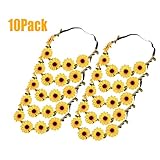 QingsunガールズファッションボヘミアンフラワークラウンSunflowerヘッドバンドヘアバンドベビーヘアアクセサリ イエロー 15393183921