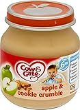 Cow & Gate Apple & Cookie Crumble 6mth+ (125g) 牛とゲートリンゴやクッキー6Mth +が崩れる（ 125グラム）