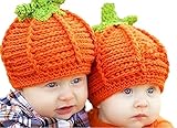 (Miwoluna) ニット帽 かぼちゃ パンプキン キッズ ベビー 幼児