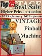 Top25 Best Sale - Higher Price in Auction - January 2013 - Vintage Pinball (Top25 Best Sale Higher Price in Auction Book 21) (English Edition)