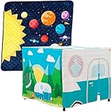 究極Baby Adventureバンドル – AstronautリバーシブルPlay Mat and Happy Camper Hideout Teepee Tent 。
