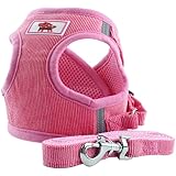 BBGS ペットハーネス 犬用ハーネス 胴輪小型犬 猫用 ハーネスセット リード おしゃれ 可愛い 人気 咳き込み軽減 通気性 簡単着脱 首輪 夜間反射テープ 安全 ハンドル付き 調節可能 両肩を通すタイプ ウェアハーネス お出かけ散歩 外出 通院 