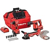 Hilti 3490201 18-Volt Lithium-Ion Cordless Cut-Off Tool/Impact Wrench/Rotary Hammer Drill Combo Kit 