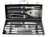 WARRAH best Stainless-Steel material Grill Set with Storage Case Perfect Christmas Gifts Idea [並行輸入品