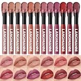 ベルベットマット リップスティックセット, ウルトラマット リップスティック, インテンス カラー ピグメント, ロングラスティング リップスティック, 転写防止, ノンドライ, カサカサしない, リップカラー インフューズ, 無添加 (12PCS)
