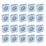 uxcell ゴム足 フロアプロテクター 挿入物金属 アンチスクラッチ 家具 床 保護装置 22×22mm 20個入り