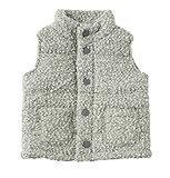 D.fesense 中綿入りボアベスト グレー 100cm AP824530510