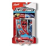 Flat 2 Fast Red 72カードレーサー | ロード、ローンチ、レース - ポケットサイズのレースカーおもちゃ 対象年齢5歳以上 (各販売)