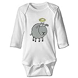 面白い 幼児 カートゥーン ヒツジ 子供服 100%綿 White Size 6 M