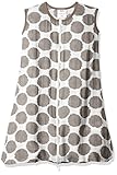 Bacati Muslin Ikat Dots Wearable Blankets Sleep Sack, Grey, Small by Bacati
