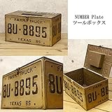 レトロ調★テキサスナンプレアイテム★ナンバープレート ツールボックス★