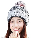 屋外グレーハットファッション暖かいウール編み帽子の女の子のための