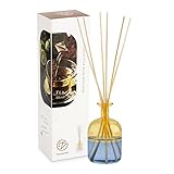 Thaleia Veil リードディフューザー ガラス バイカラー フラワーベース 花瓶 イエロー×ブルー Tea ティーブレンド