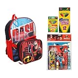 Disney Incredibles 2 Backpack With Detachable Lunch Bag and Back-To-School Supplies