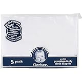 Gerber 5pk Prefold Premium 6-ply Cloth Diapers White by Gerber [並行輸入品]
