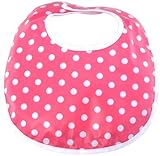 Infantissima Laminated Infant Bib, Dot Shocking Pink by Infantissima