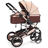 aissimio折りたたみ式軽量新生児赤ちゃんベビーカーバギーPram Pushchair Carriage幼児旅行車ゴールド