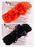 Blanche Lynn 2 pcシフォンベビー女の子伸縮性ヘッドバンドヘッドアクセサリー子供ヘアバンド Pack 2