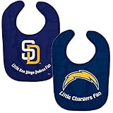 San Diego Chargers and Padresベビーよだれかけセット – 2パック