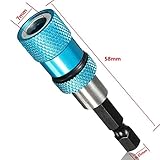 58ミリメートル1/4 "六角六角シャンクドリルねじ磁気乾式壁ねじビットホルダークイックリリースハンドルドライバービット長い延長ホルダー