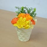 〔エルフルール〕プリザーブドフラワー アレンジメント カラー：オレンジ ブリザードフラワー 花 プレゼント