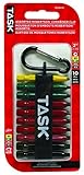 Task Tools T67917C Mixed Robertson Drill Bit Set with Carabiner Clip, 10-Piece [並行輸入品]