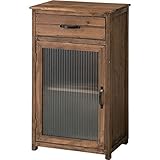 ガラス戸キャビネット 【 Toreno 】トレノ 木製 ( 天然木 ) 引き出し収納付き CCR-108【 完成品 】