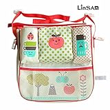 LINSAM ベビーカー ドリンク ホルダー ネット バッグ 多機能小物入れ ベビーカーバッグ 収納 ベビーカー 保冷バッグ ベビーカー用バッグ 保温防滴 マザーズバッグ ストローラー ベビーカー用 