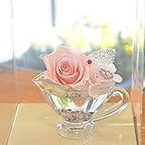 [florence du]【わけあり品】プリザーブドフラワー スワロフスキーストーン付 ピンクバラ アレンジメント