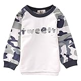 Cutelove 子供服　キッズ　ボーイズ　男の子　春　秋　トップス　上着　ジャケット　長袖　韓国風　綿製品　迷彩　プルオーバーセーター　2色　かっこいい　おしゃれ