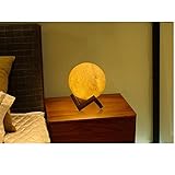 LEDナイトライト、USB充電3dムーンライト充電Atmosphere Night Light Touchクリエイティブのデスクテーブルランプインテリア DreamingBO