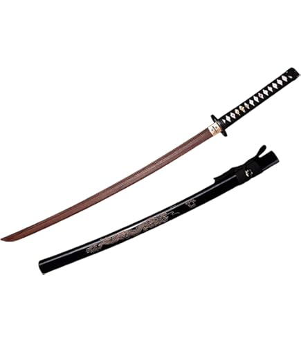 Amazon.co.jp: 居合刀 練習用 木刀 鞘付き サムライソード 無垢材の刃