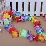 8個/ロット　人工の花輪　カラフルなハワイアン花輪　装飾花　ネックレス　パーティー　フェスティバル 　結婚式などに適用します