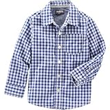 オシュコシュ OSHKOSH/ プラッドボタンフロントシャツ プラッド トップス長袖シャツ 12歳【並行輸入】