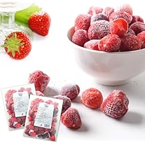 いちご　ストロベリー Amazon.co.jp: 冷凍 ストロベリー 1kg （500g×2P）凍結 いちご